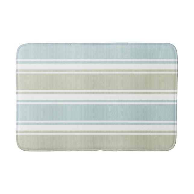 Tapis De Bain Bleu et mer à deux branches (Devant)