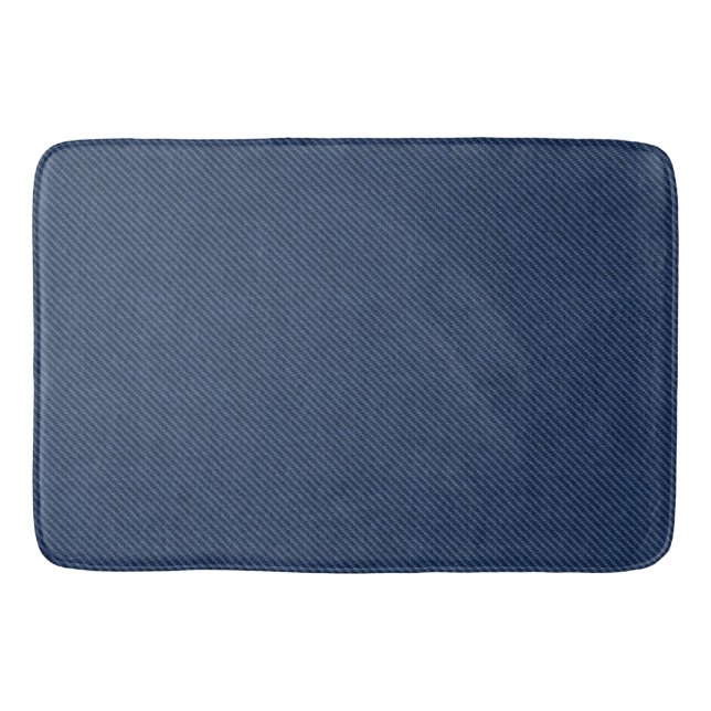 Tapis De Bain Bleu Jeans Fabric (Devant)