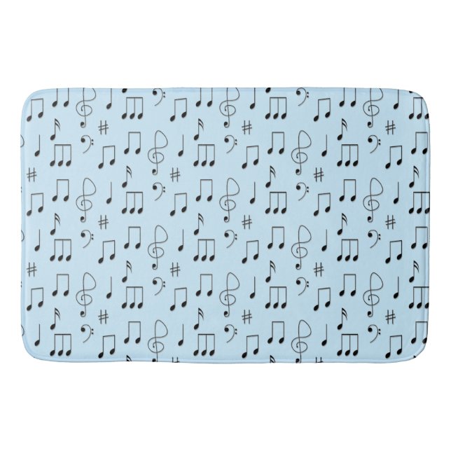 Tapis De Bain Bleu juste noté (Devant)