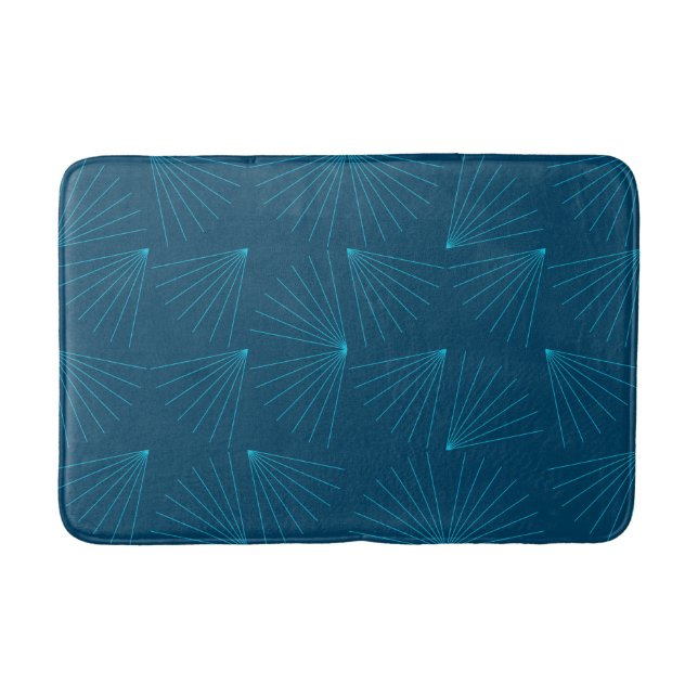Tapis De Bain Bleu, moderne, simple concept de célébration de la (Devant)