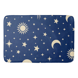 Tapis De Bain Bleu Nuit Céleste