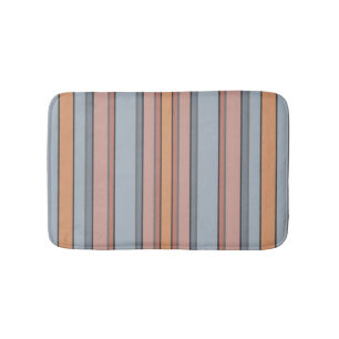 Tapis De Bain Bleu rose gris Couleur Blocage Blocs Verticaux