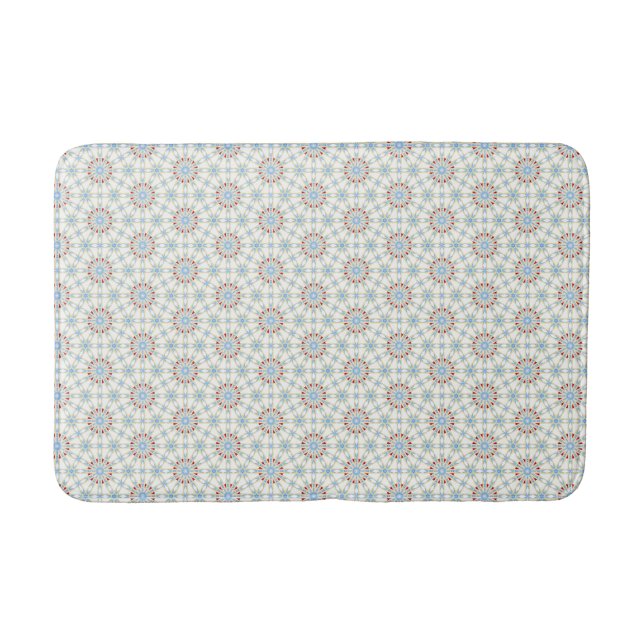 Tapis De Bain Bleu rouge et jaune (Devant)