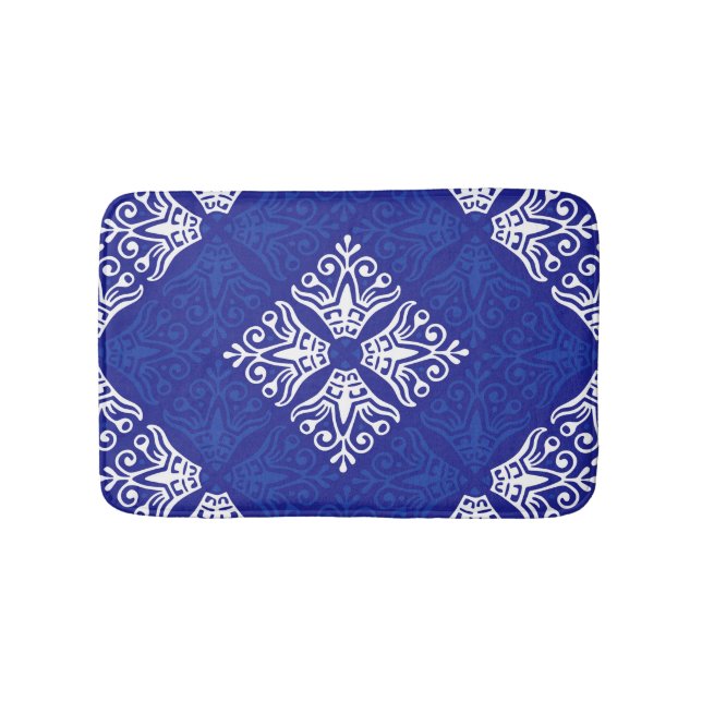 Tapis De Bain Blue Bandana Design (Devant)