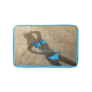 Tapis De Bain Blue Bikini Beach Sand Thunder_Cove