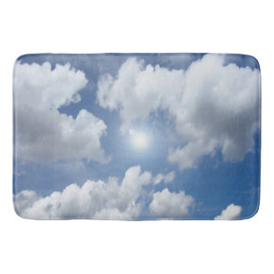 Tapis De Bain Blue Heaven Nuages + votre texte et vos idées