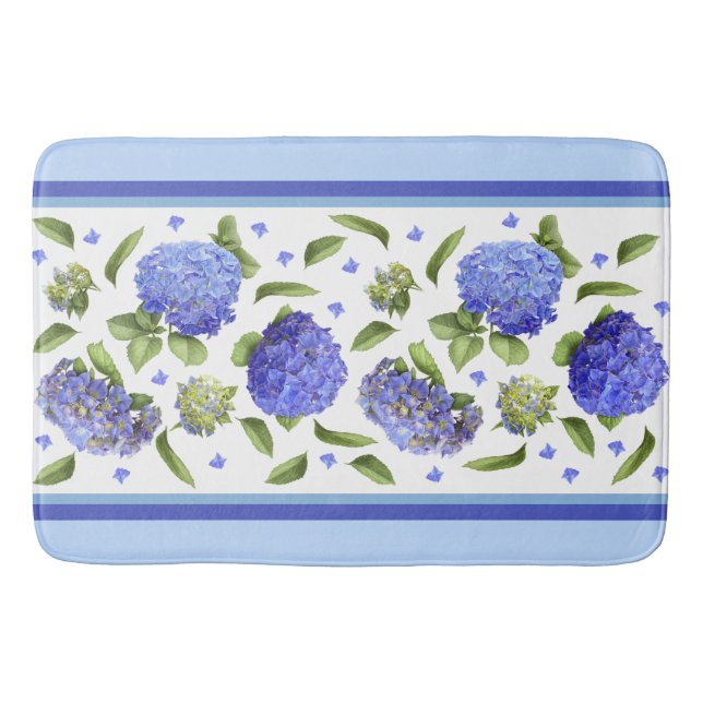 Tapis De Bain Blue Hydrangeas (Devant)