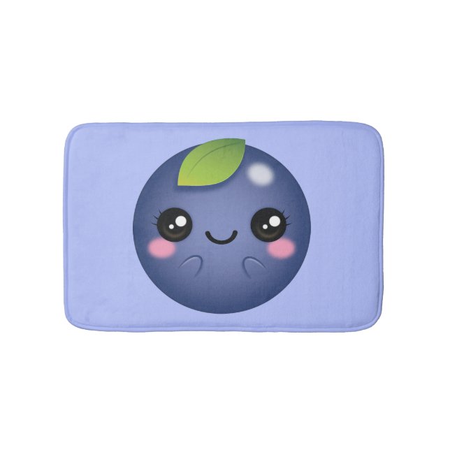 Tapis De Bain Blueberry de Kawaii (Devant)