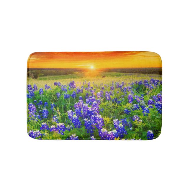 Tapis De Bain bluebonnets de Texas magnifiques (Devant)