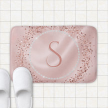 Blush Rose Glamour Pailleté Monogramme