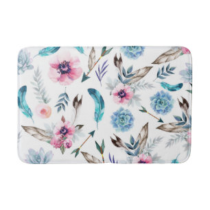 Tapis De Bain Bohème Chic Fleur Boho Fille