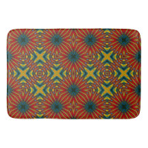 Boho Géométrique Brown Rouge Jaune Bleu Ethnique T