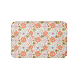 Tapis De Bain Boho Inspiré Floral Pattern Mat