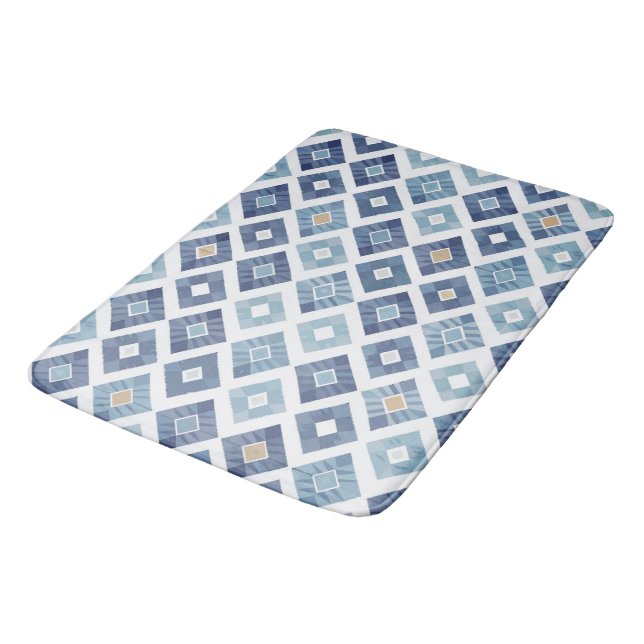 Tapis De Bain Boho Rhombus Modern Chic (Angle)