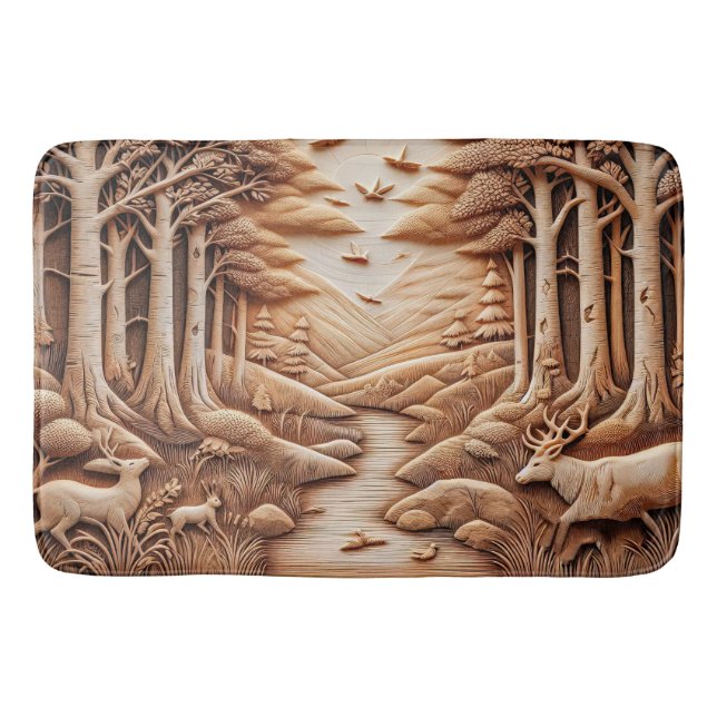 Tapis De Bain Bois (Devant)