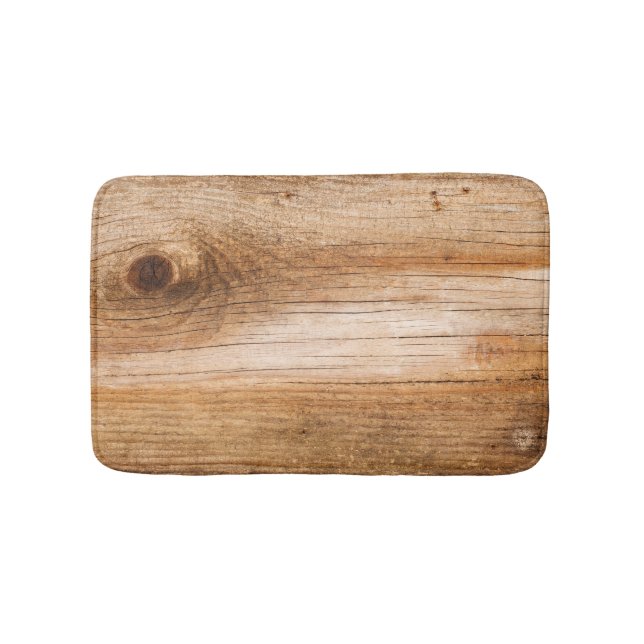 Tapis De Bain Bois de sapin naturel : surface texturée (Devant)