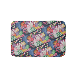 Tapis De Bain Bonbons de Noël mixtes