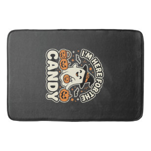 Tapis De Bain Bonbons Halloween Fantôme Citrouille Design
