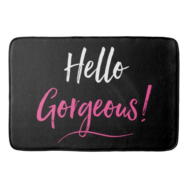 Tapis De Bain "Bonjour magnifique !" (Devant)