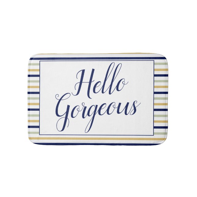 Tapis De Bain Bonjour Magnifique Petit Mat Bain (Devant)