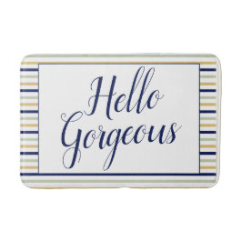 Tapis De Bain Bonjour magnifique rayé