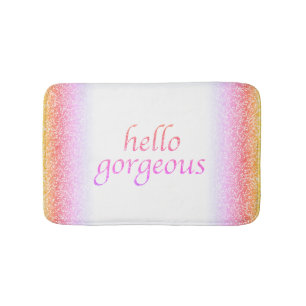 Tapis De Bain Bonjour sembler lumineux Flirty magnifique de