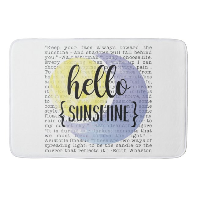 Tapis De Bain Bonjour Sunshine (Devant)