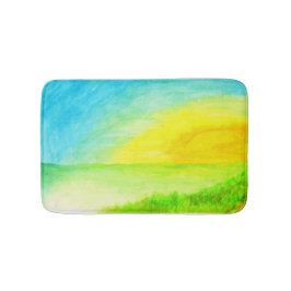 Tapis De Bain "Borderline du soleil"