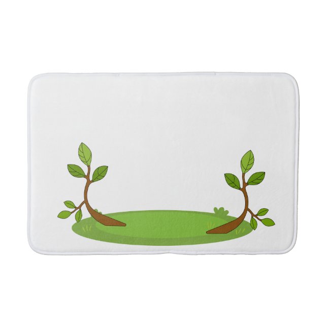 Tapis De Bain "Botanical Bliss Bathmat - Lush Green Design" (Devant)