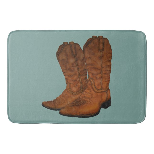 Tapis De Bain Bottes de cow-boy Vintages (Devant)