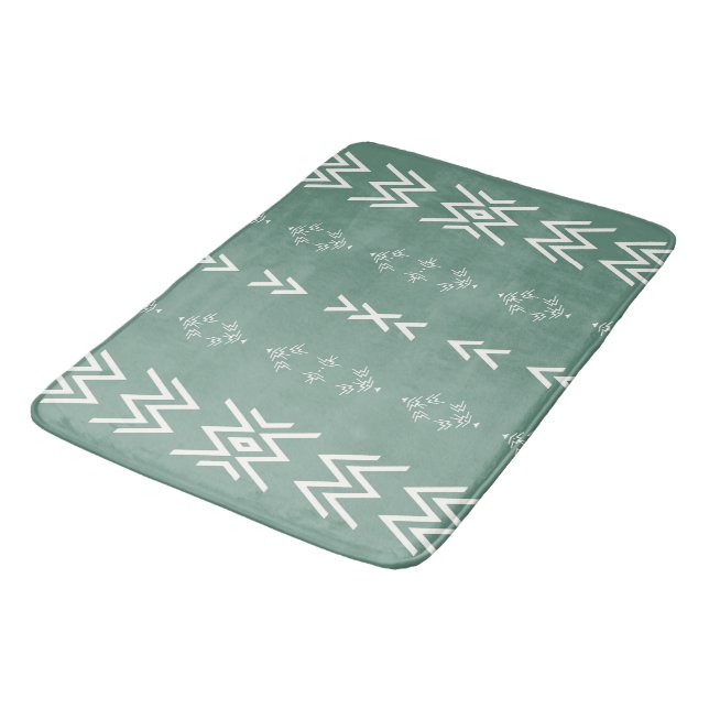 Tapis De Bain Boue verte Sage (Angle)