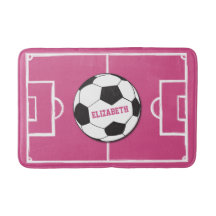 Boule de soccer personnalisée et rose de champ