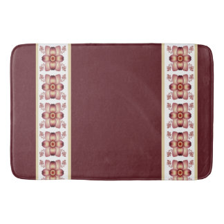 Tapis De Bain Bourgogne élégant floral