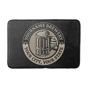 Tapis De Bain Brasserie Nom personnalisé Brasserie Big Mug
