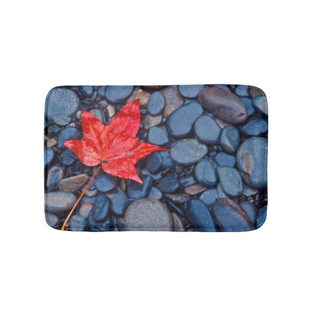 Tapis De Bain Bright Red Fall Leaf (Devant)