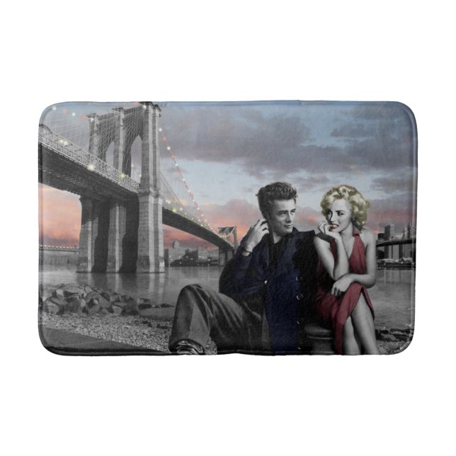 Tapis De Bain Brooklyn B&W 2 (Devant)