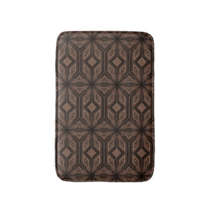 Tapis de bain brun chocolat de mousse de mosaïque