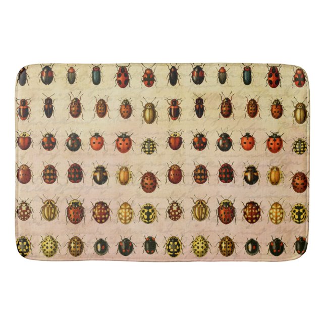 Tapis De Bain Bug d'insectes coccinelle de coccinelle (Devant)