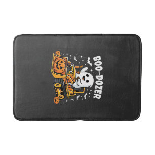 Tapis De Bain Bulldozer fantôme Halloween Boo Dozer_1
