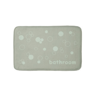 Tapis De Bain bulles argent sauge vert