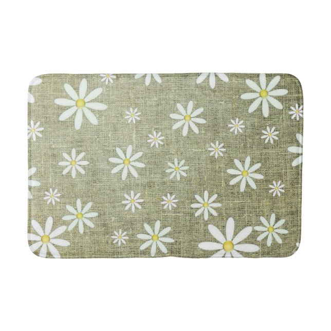 Tapis De Bain Burlap Daisy (Devant)