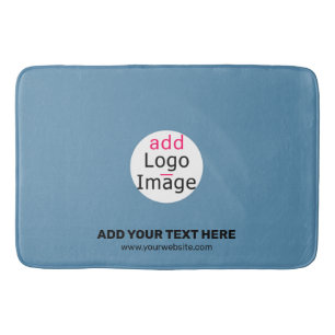 Tapis De Bain Business Chic Promo personnalisable Dusty Blue