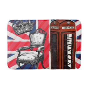 Tapis De Bain Cabine de téléphone de Londres jack victorien de l