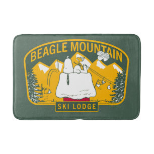 Tapis De Bain cacahuètes Beagle Mountain Ski Lodge