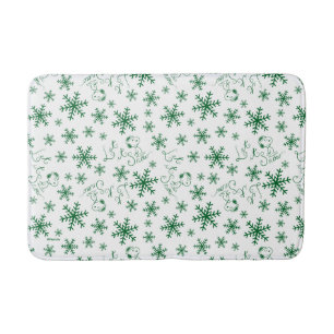 Tapis De Bain cacahuètes Christmas Snoopy Let It Snow Motif
