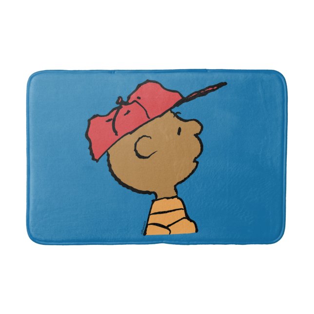 Tapis De Bain cacahuètes | Franklin Baseball Casquette (Devant)
