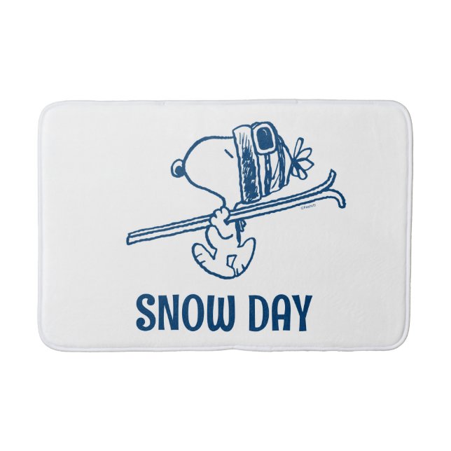Tapis De Bain cacahuètes | Snoopy Ski Trip (Devant)