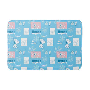 Tapis De Bain cacahuètes Snoopy Snow Day Motif