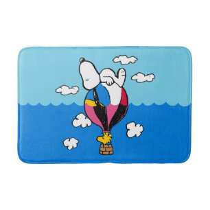 Tapis De Bain cacahuètes   Snoopy & Woodstock Hot Air Balloon