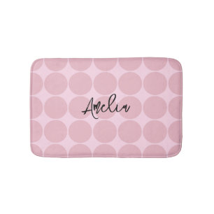 Tapis De Bain Cadeaux Personnalisés Fille Rose Esthétique tendan